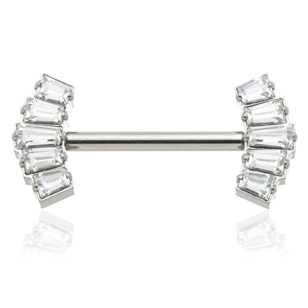 TiC Threadless Titanium 5 Baguette Nipple Bar