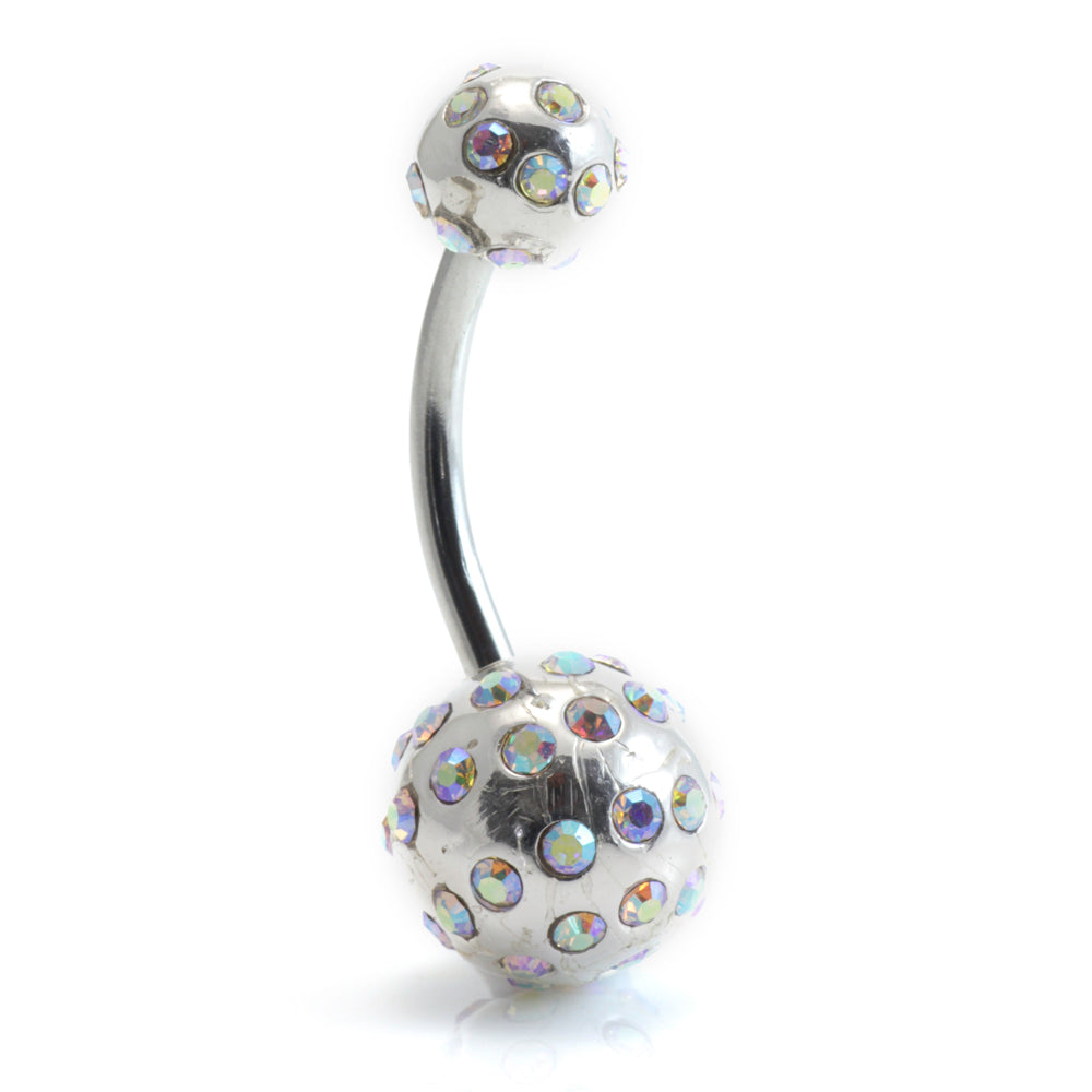 Tiffany Ball Silver & Steel Navel (BA01)