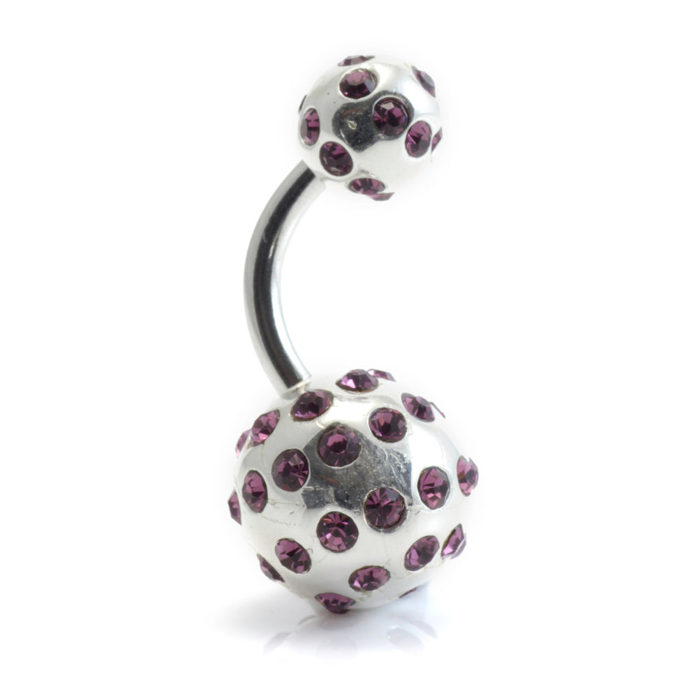 Tiffany Ball Silver & Steel Navel (BA01)