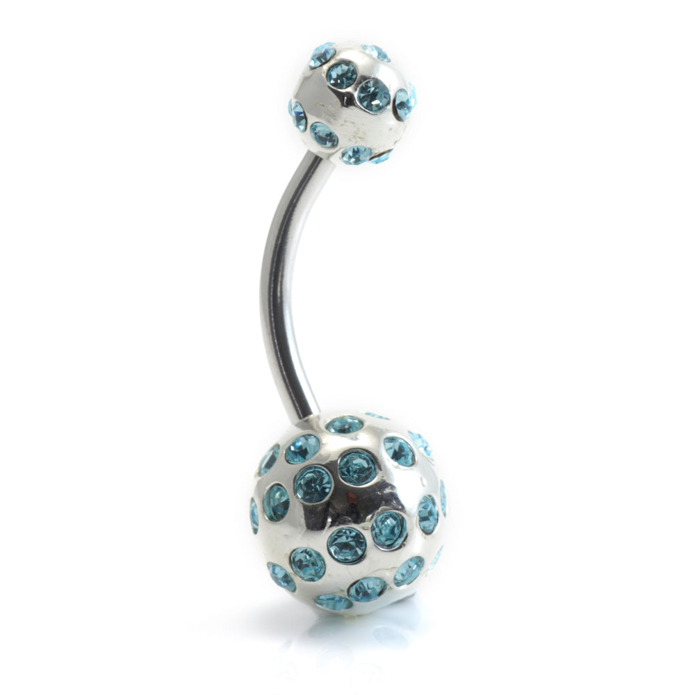 Tiffany Ball Silver & Steel Navel (BA01)