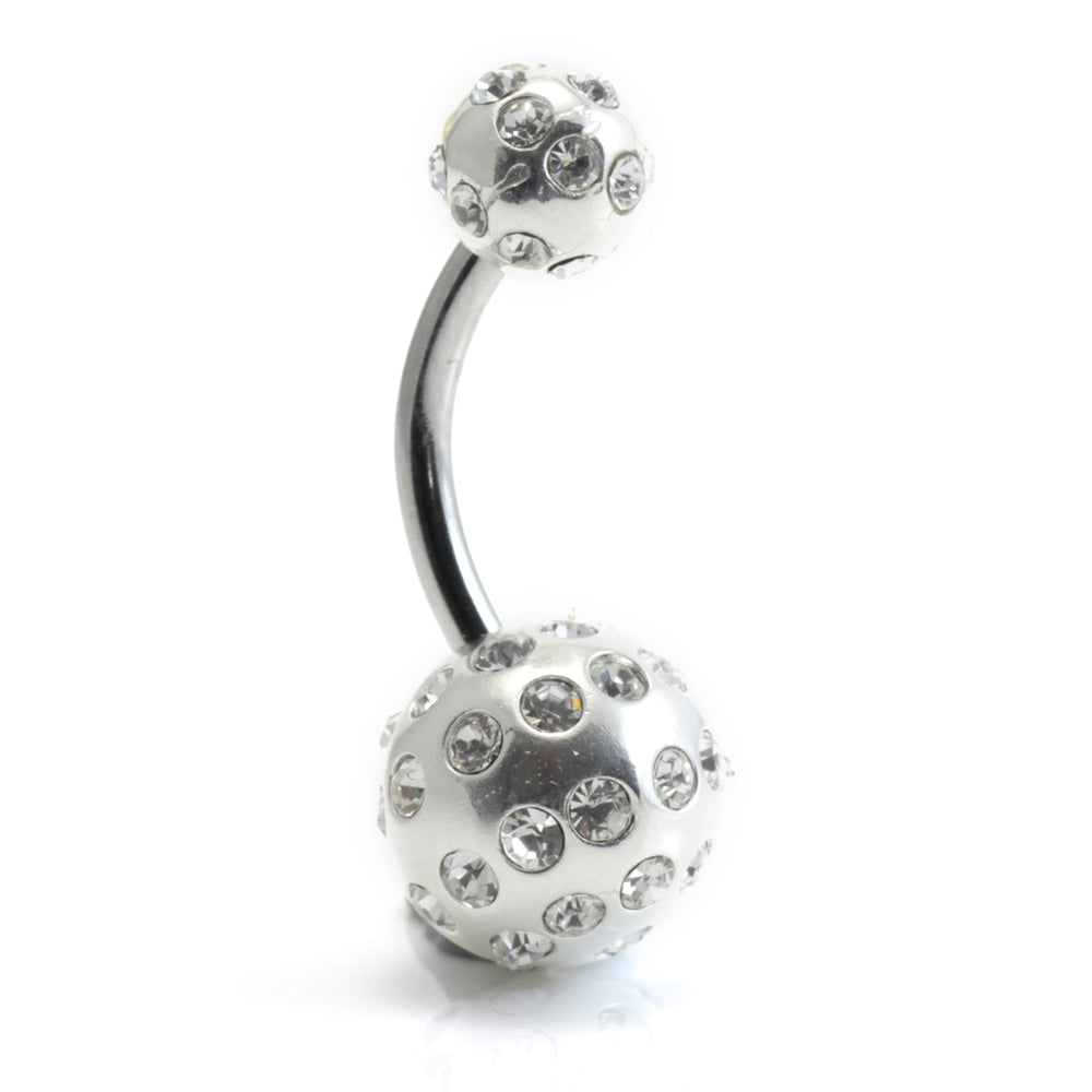 Tiffany Ball Silver & Steel Navel (BA01)