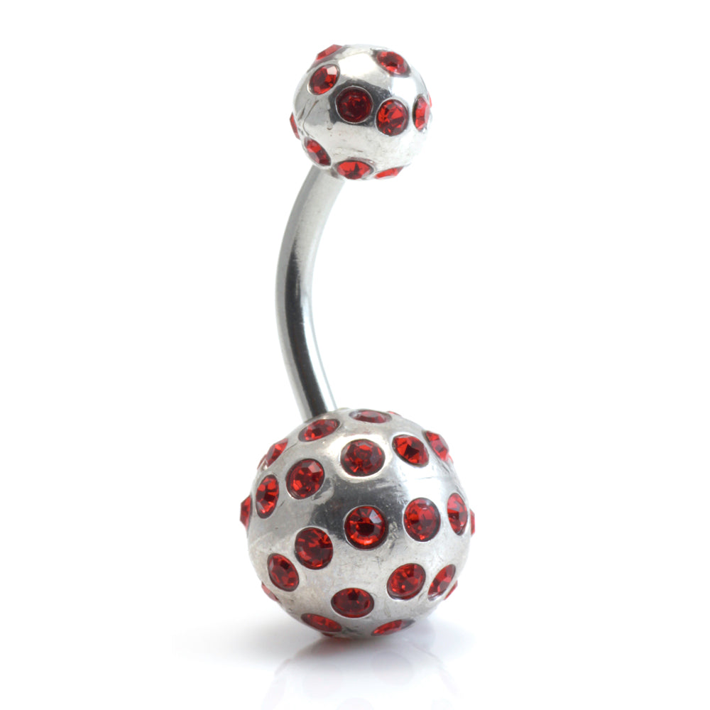 Tiffany Ball Silver & Steel Navel (BA01)