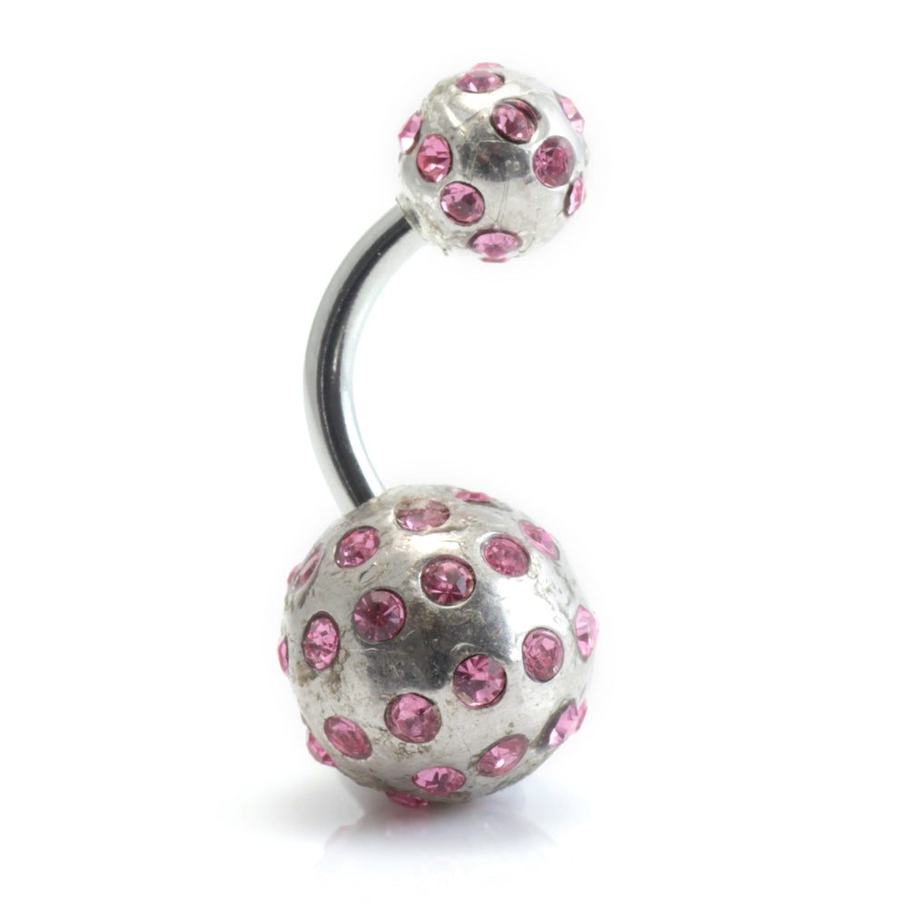 Tiffany Ball Silver & Steel Navel (BA01)