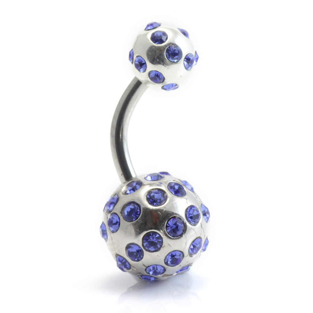 Tiffany Ball Silver & Steel Navel (BA01)