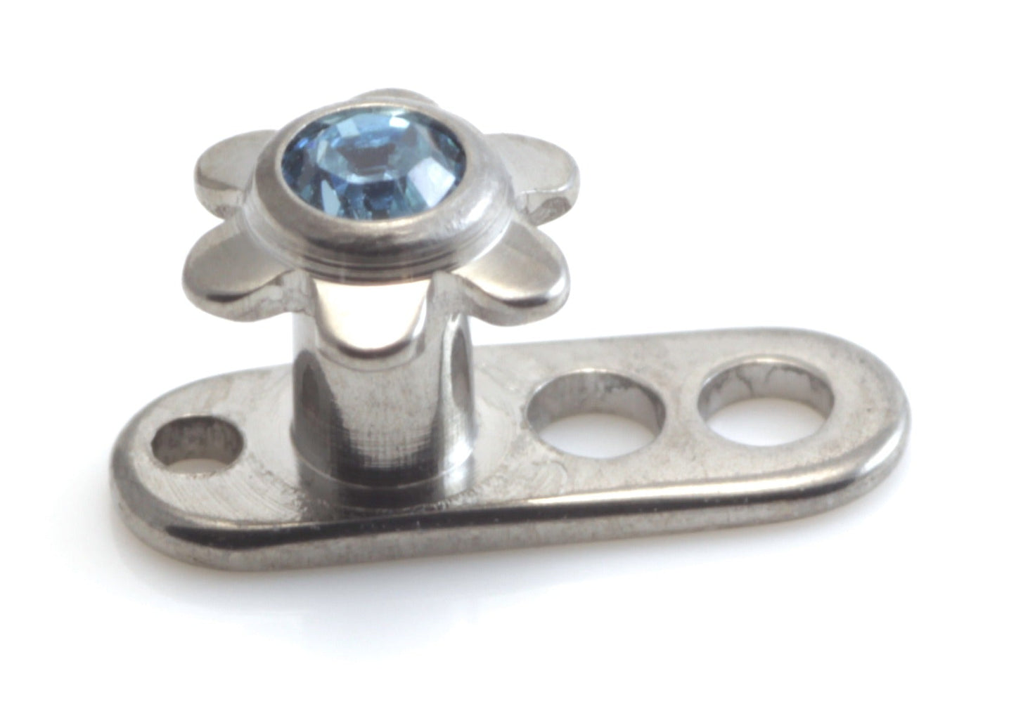 Titanium Internal Thread Anchor With Ti Gem Flower