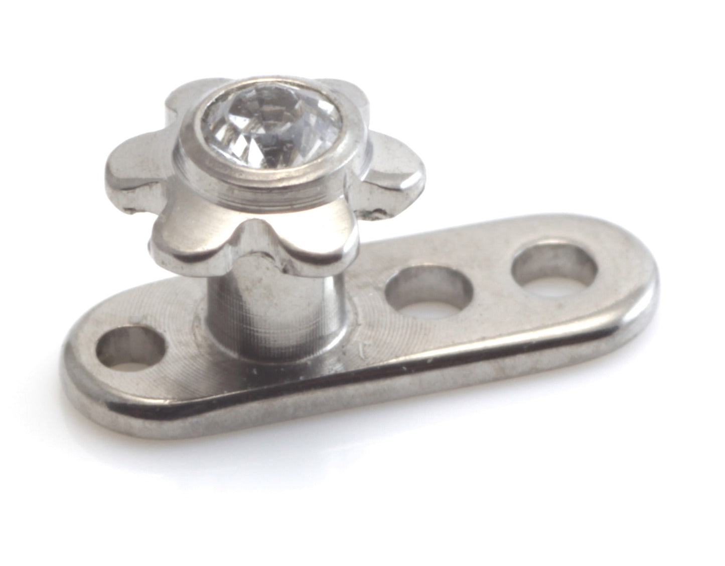 Titanium Internal Thread Anchor With Ti Gem Flower