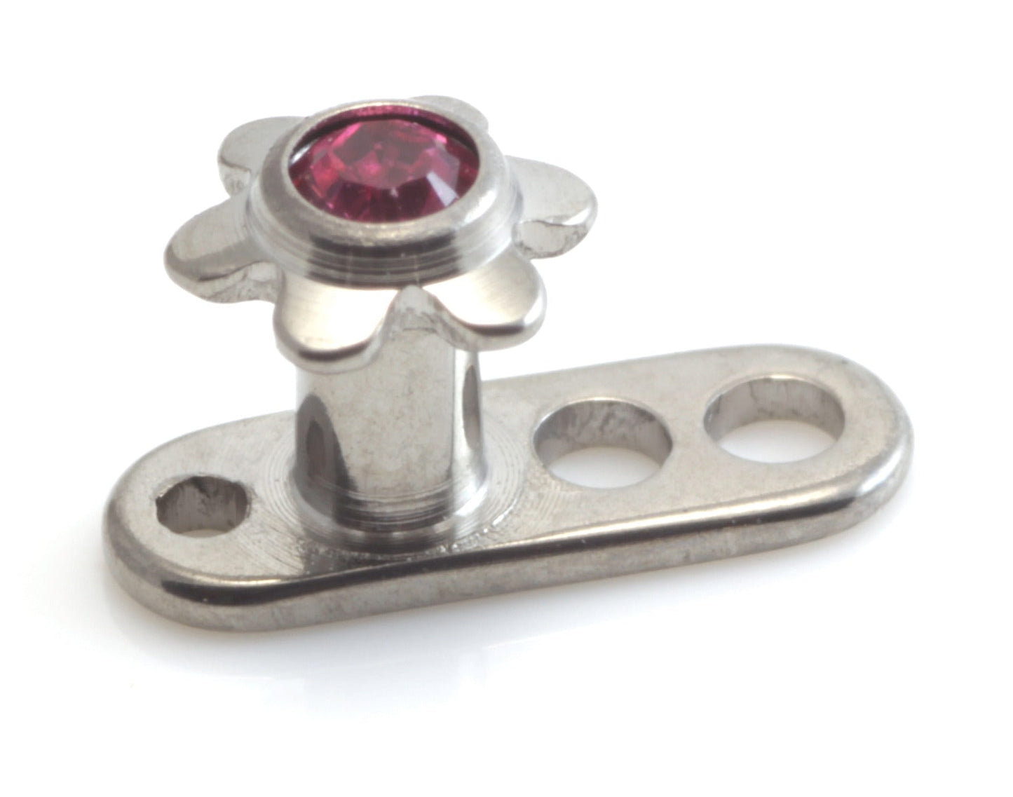 Titanium Internal Thread Anchor With Ti Gem Flower