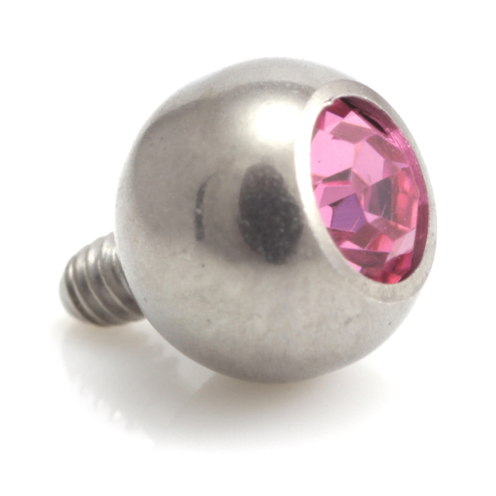 Titanium Internal Thread Gem Ball