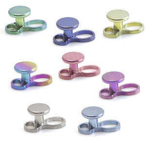 Titanium Internal Thread Micro Dermal Anchor with Plain Disk