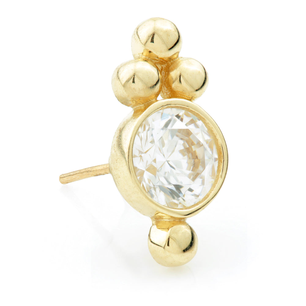 TL - 14ct Gold Caeli Cluster Threadless Attachment