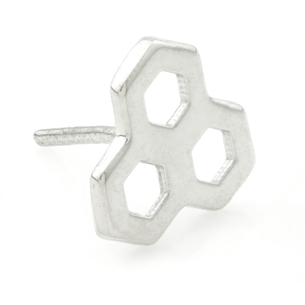 TL - 14ct Gold Honeycomb Threadless Attachment
