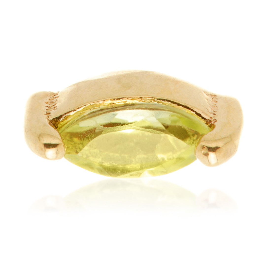 TL - 14ct Internal Gold Marquise Peridot Attachment