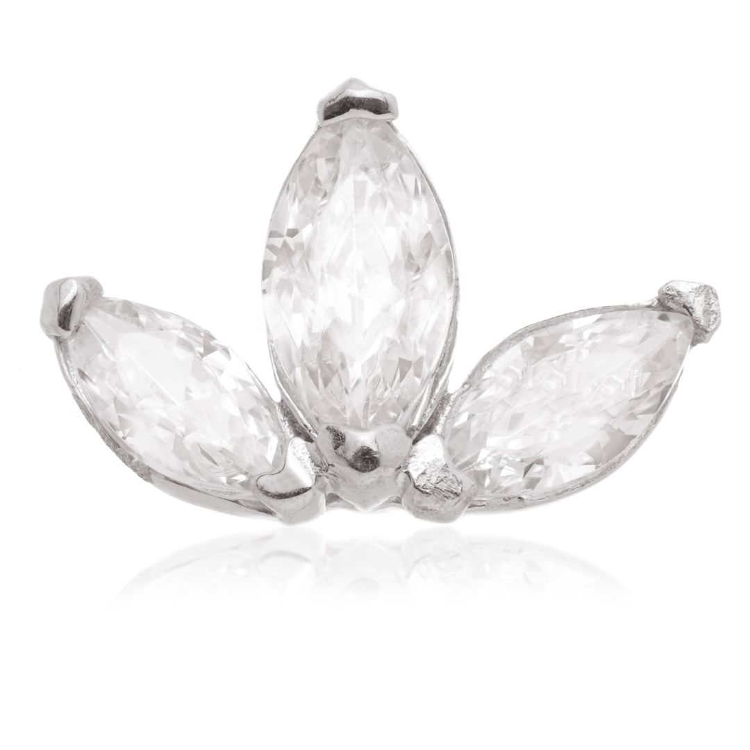 TL - 14ct Internal Gold Fleur-De-Lis Gem Attachment