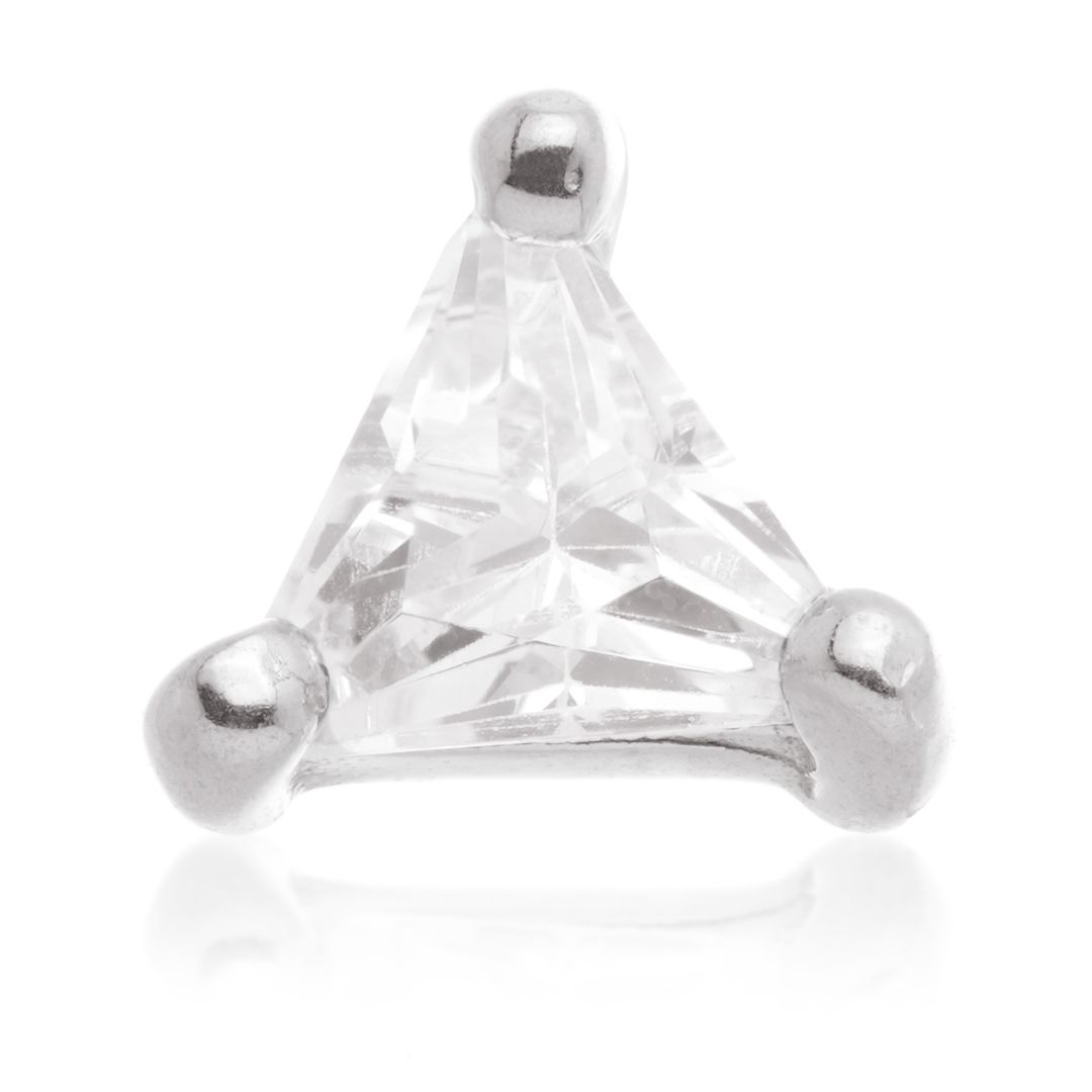 TL - 14ct Internal Gold Gem Triangle Attachment