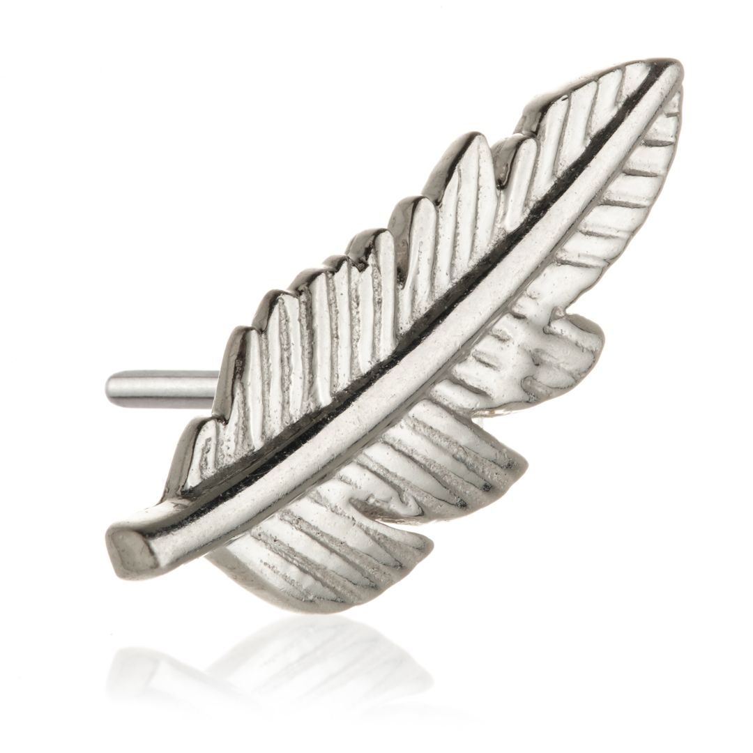 TL - 14ct Solid Gold Threadless Feather Attachment