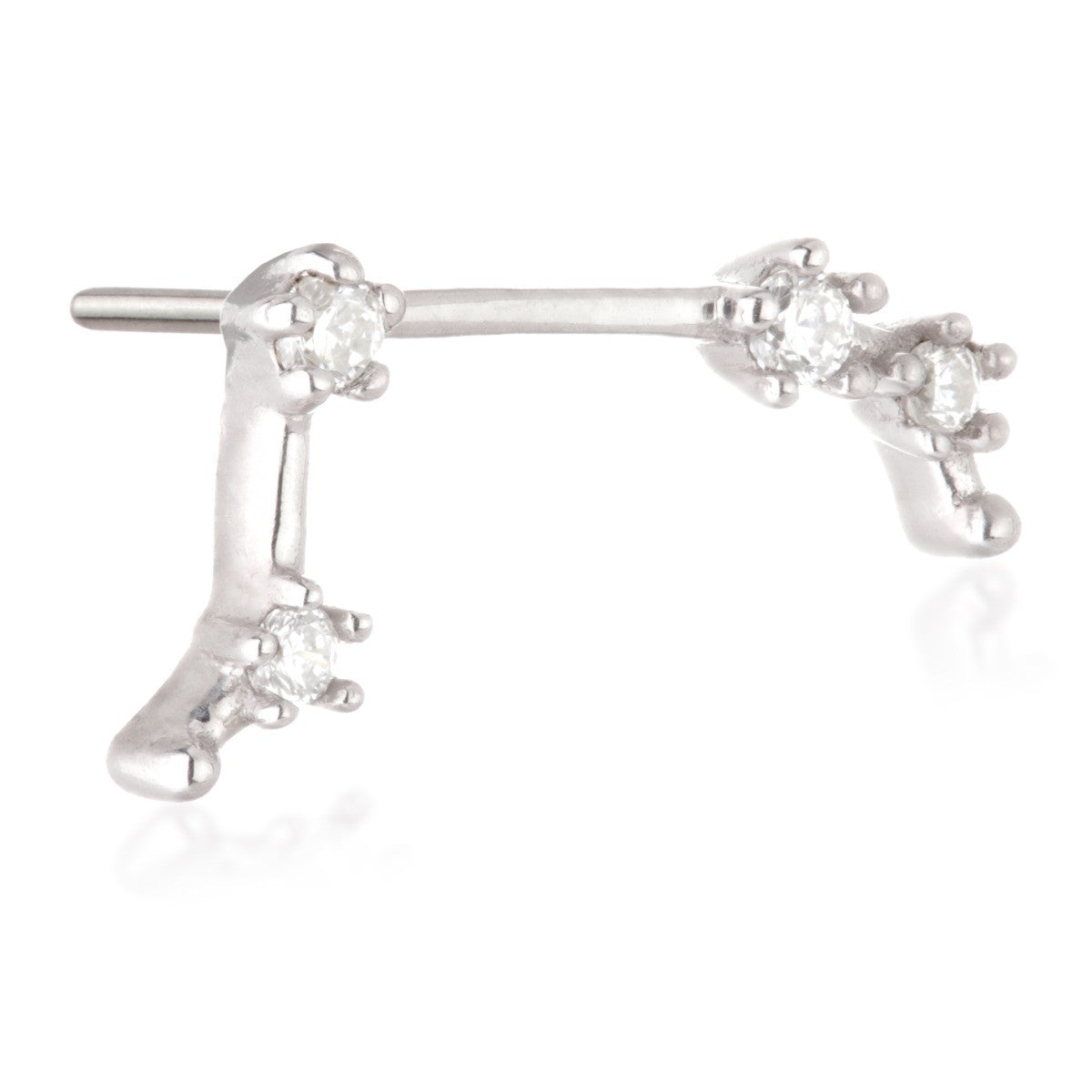 Aries Threadless Jewelled Zodiac Constellation Pin Attachment