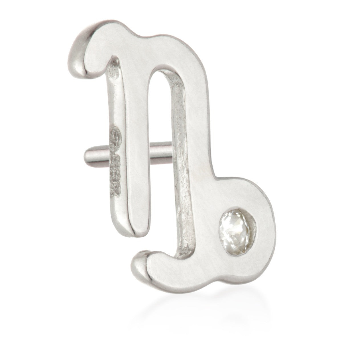 Capricorn Threadless Jewelled Zodiac Pin Attachment