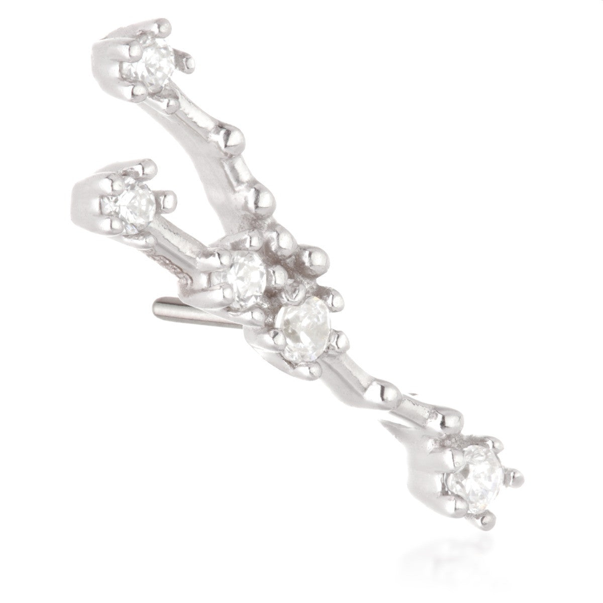 Taurus Threadless Jewelled Zodiac Constellation Pin Attachment