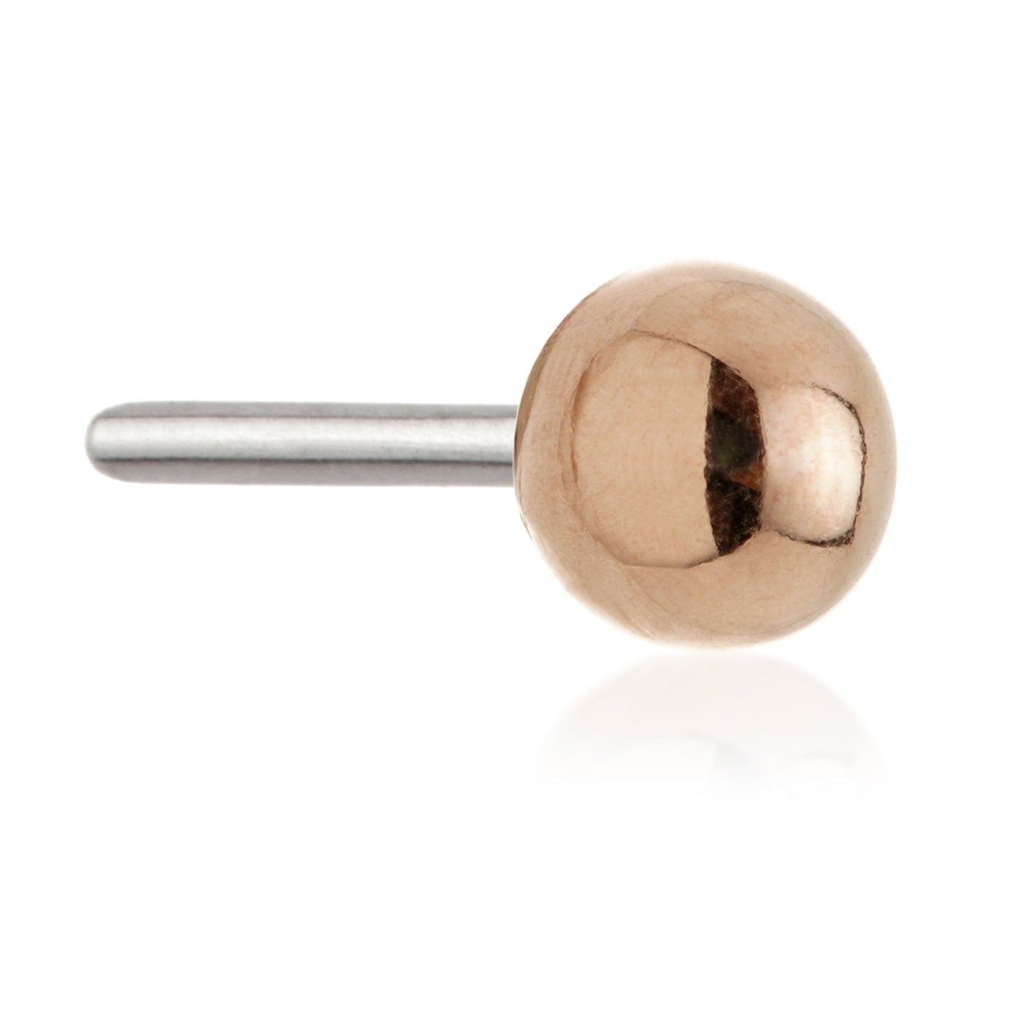 TL - 14ct Threadless Gold Ball Pin Attachment