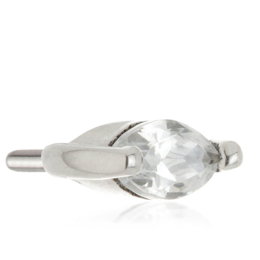 TL - 14ct Threadless Mini Marquise Gem Attachment