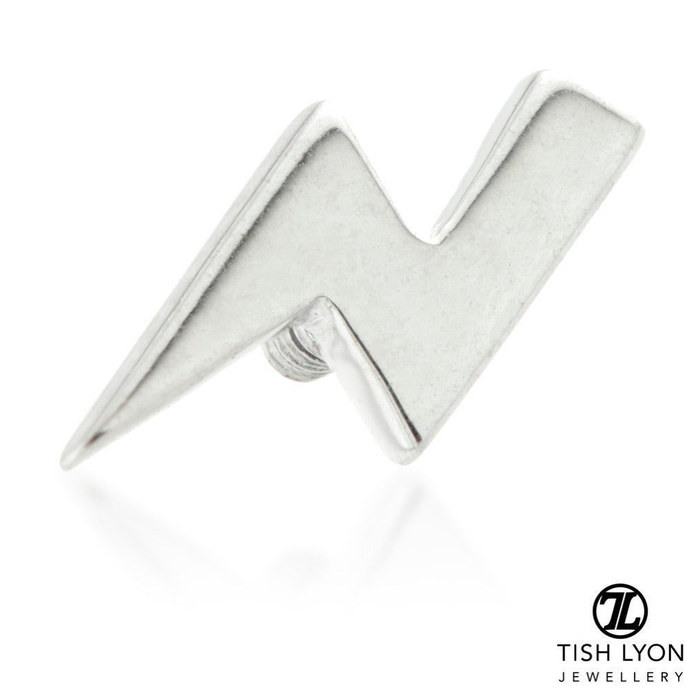 TL - 18ct Gold Lightning Bolt Internal Thread Attachment