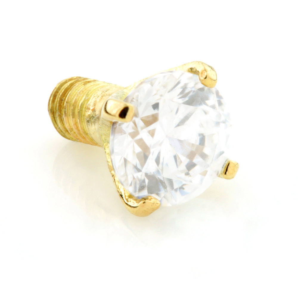 TL - 18K Internal Prong Set Gem Attachment