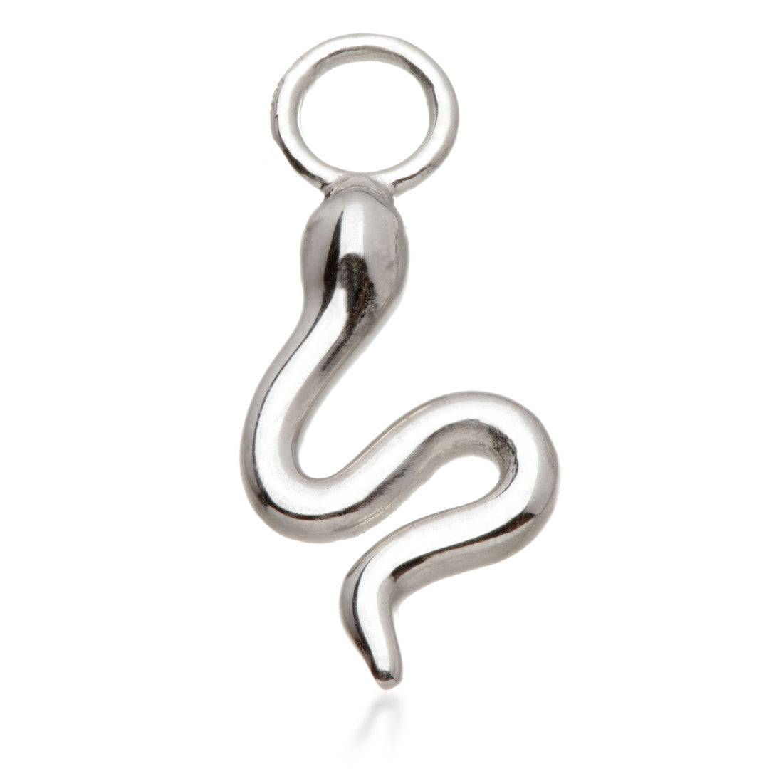 9 Carat Solid Gold Snake Hoop Charm for Hinge Segment Ring