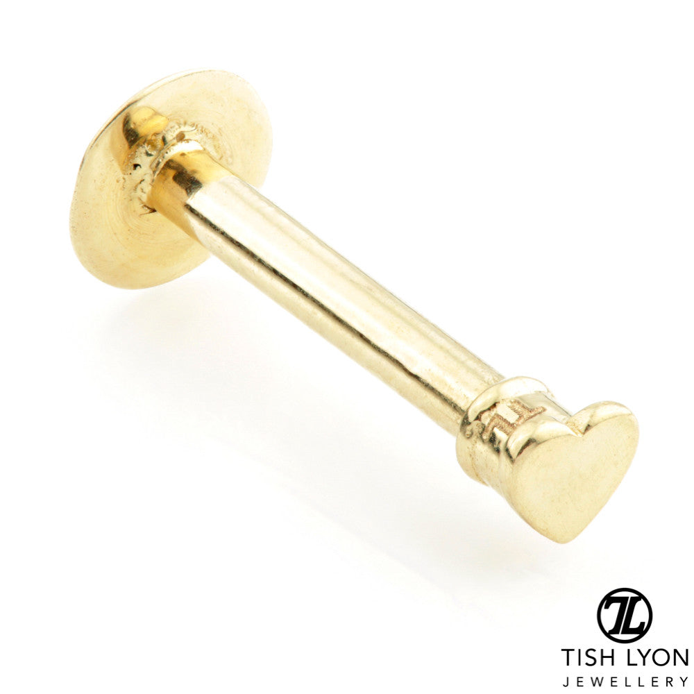 TL - Gold Heart Labret