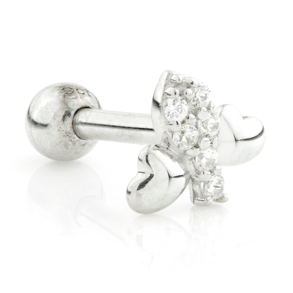 TL - 9 Carat Gold Jewelled Bee Cartilage Bar