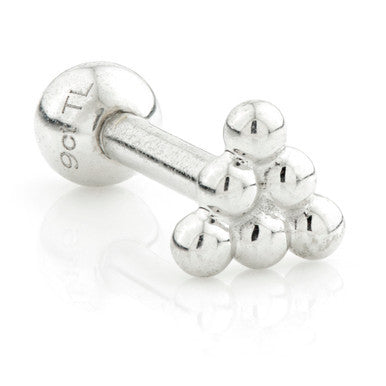 TL - Gold 14ct Multi Dot Triangle Cartilage Bar