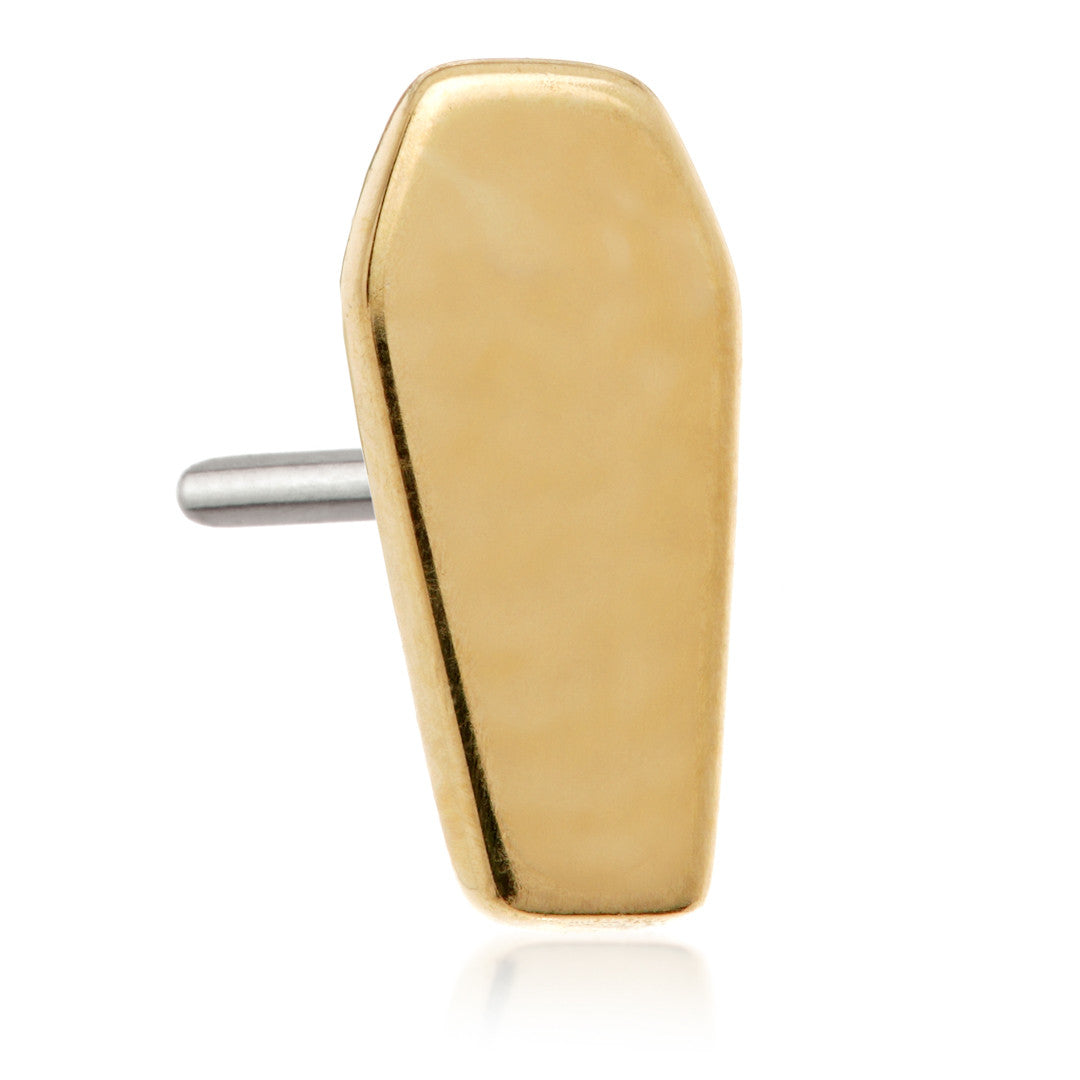 TL Coffin - 14ct Gold Threadless Attachment