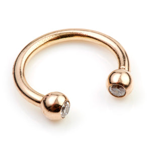 TL- Gold Gem Circular Barbell