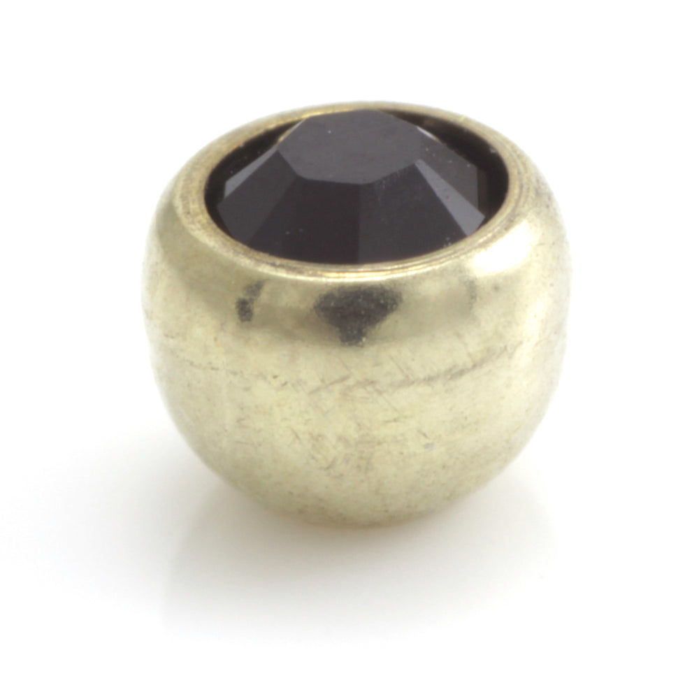 Zircon Gold Steel Gem Ball