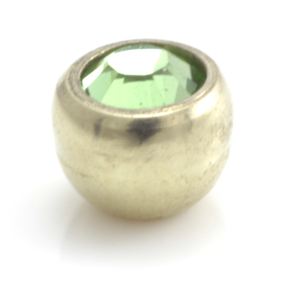 Zircon Gold Steel Gem Ball