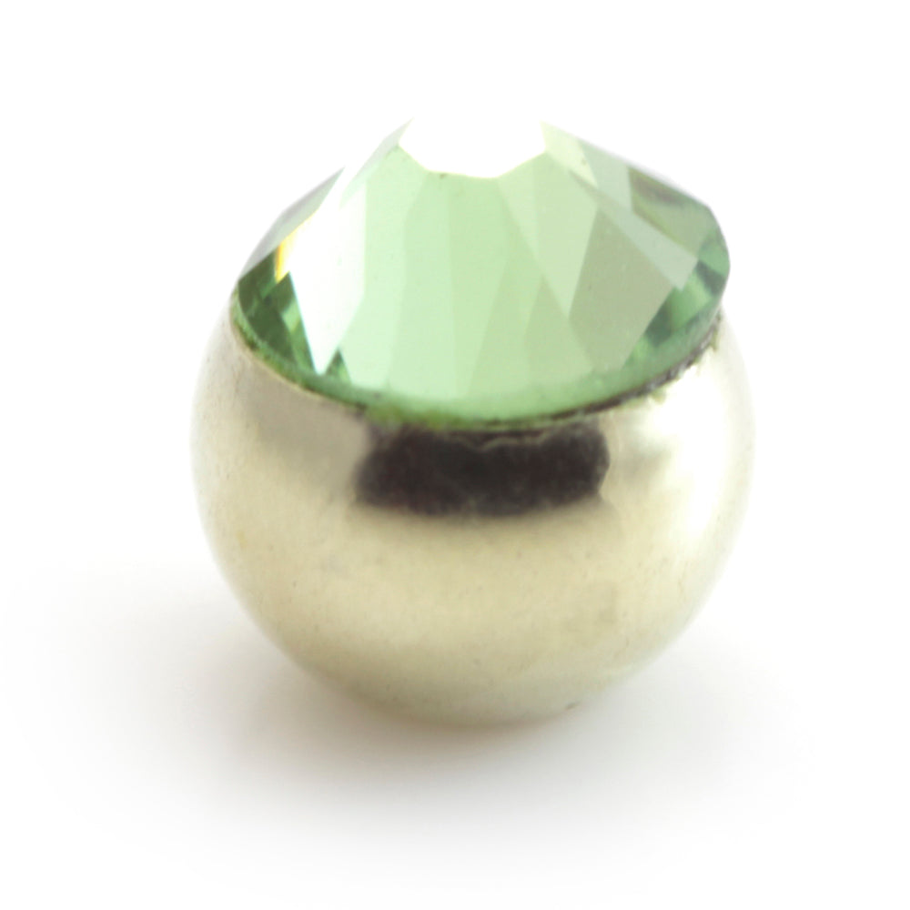 Zircon Gold Steel Micro Gem Ball