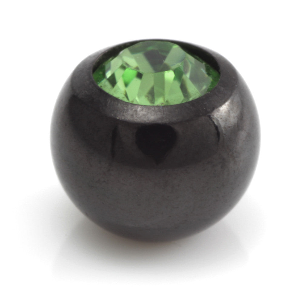 Black Steel Gem Ball