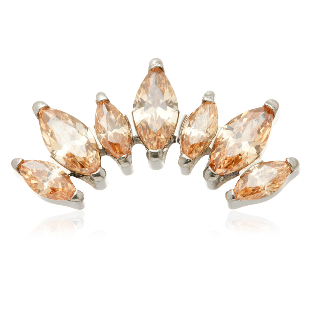 Ti Internal Prong Jewelled Marquise Cluster Attachment