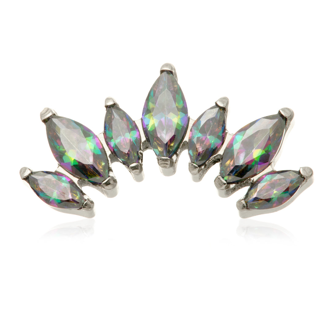 Ti Internal Prong Jewelled Marquise Cluster Attachment