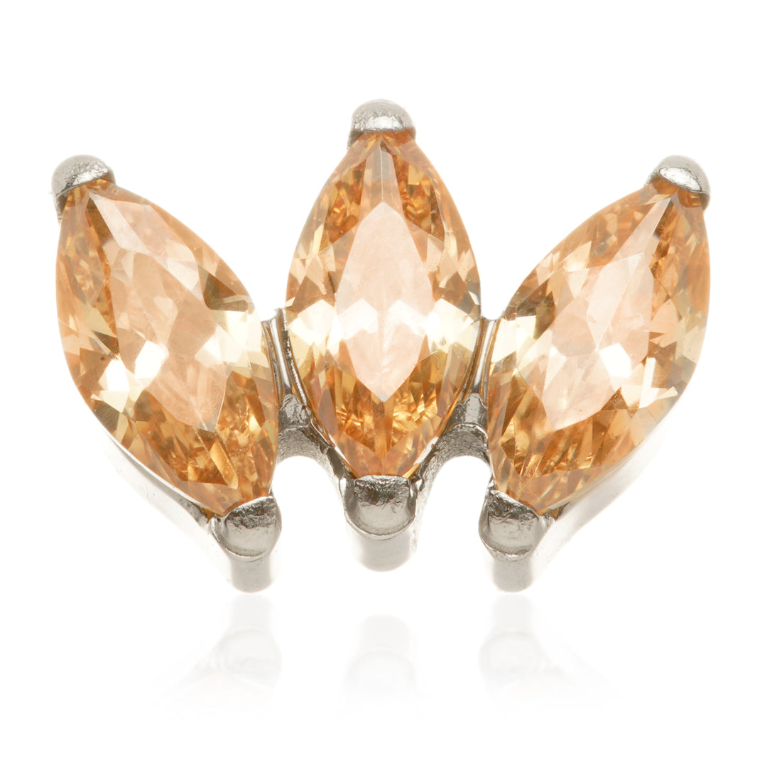 Ti Triple Gem Marquise Attachment