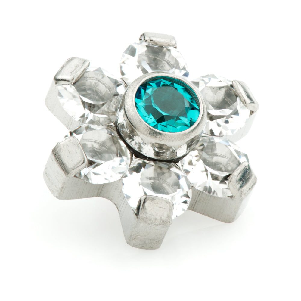 Ti Internal Micro Gem Flower Attachment (6 petals)