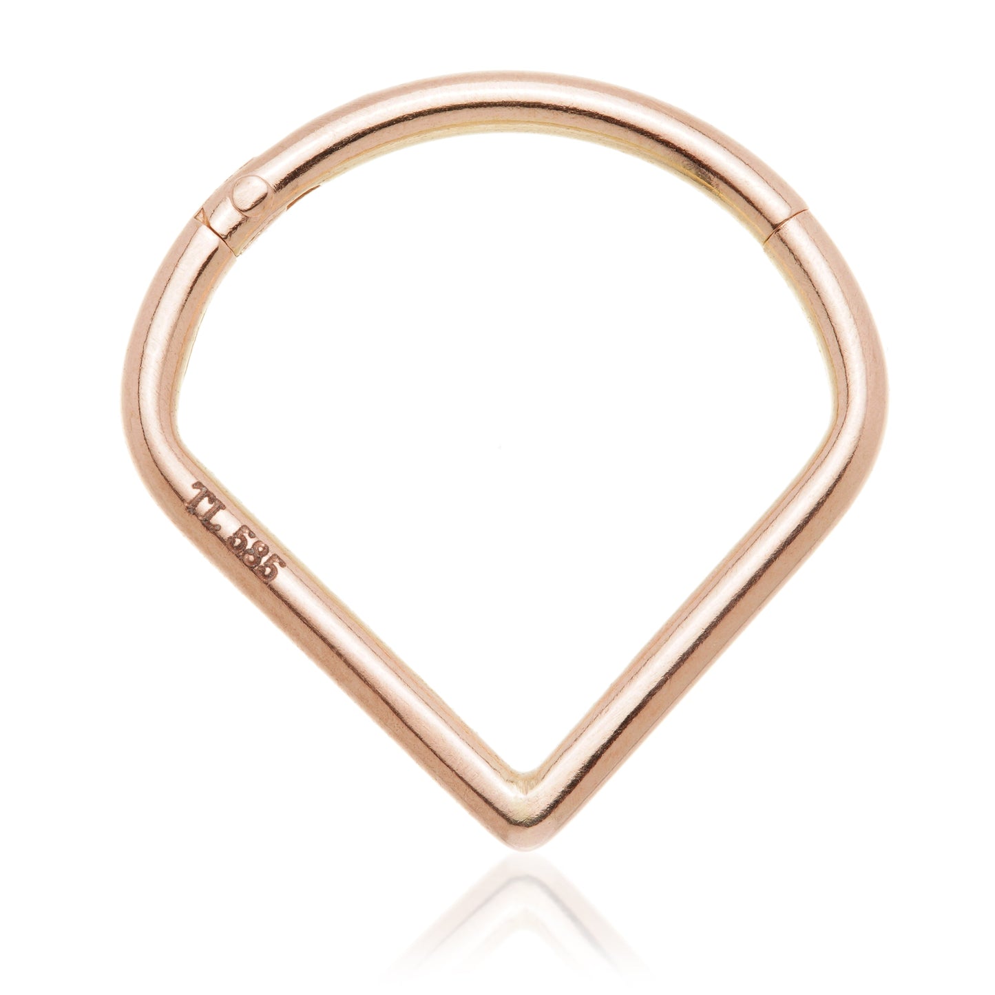 TL - Gold Wishbone Hinged Ring
