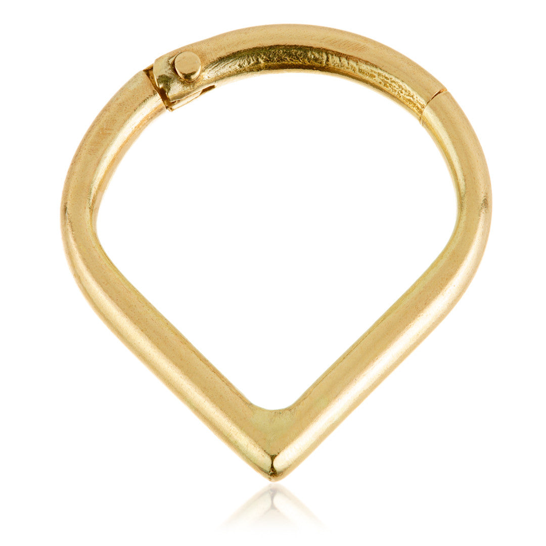 TL - Gold Wishbone Hinged Ring