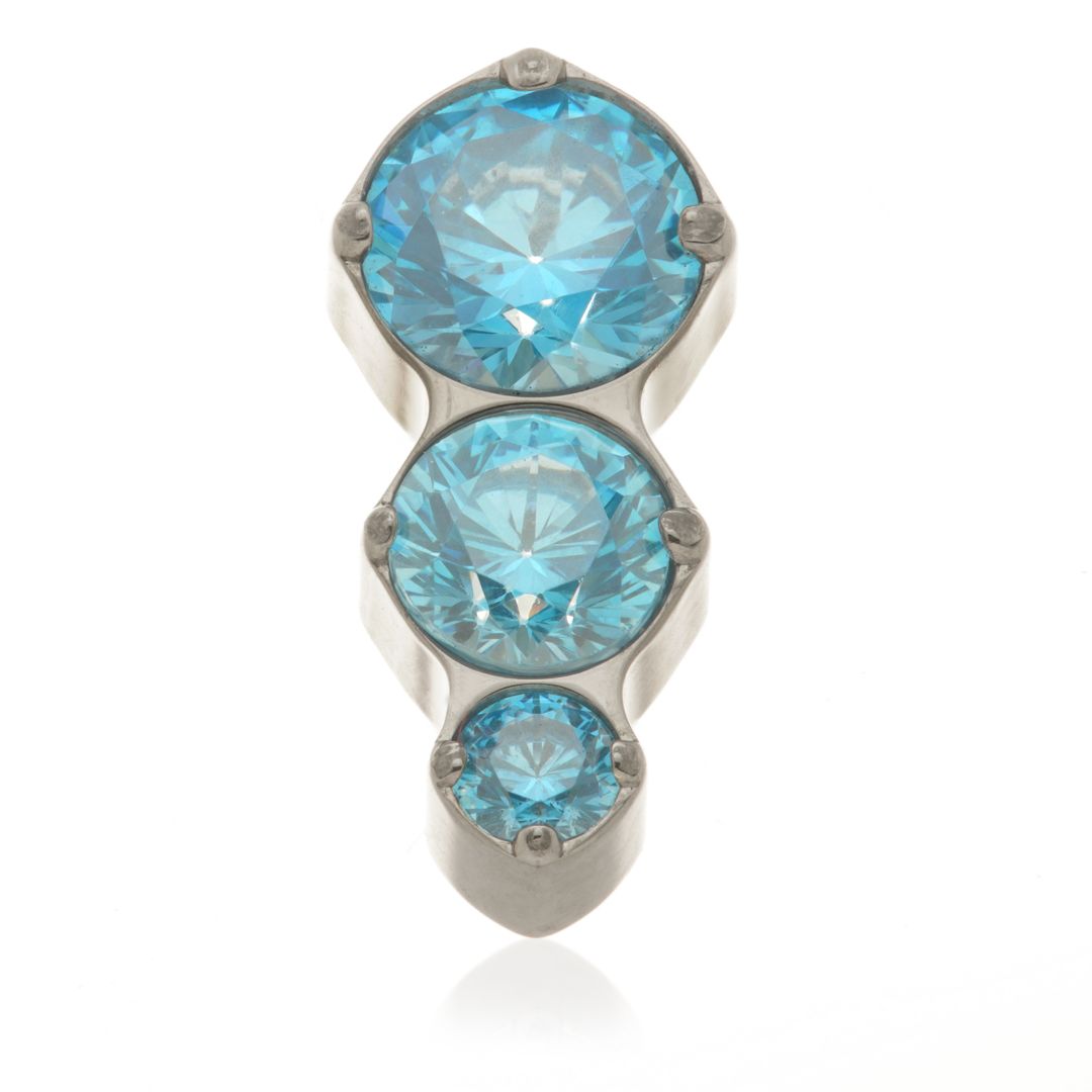 Titanium Internal Threaded Graduated Gems Attachment