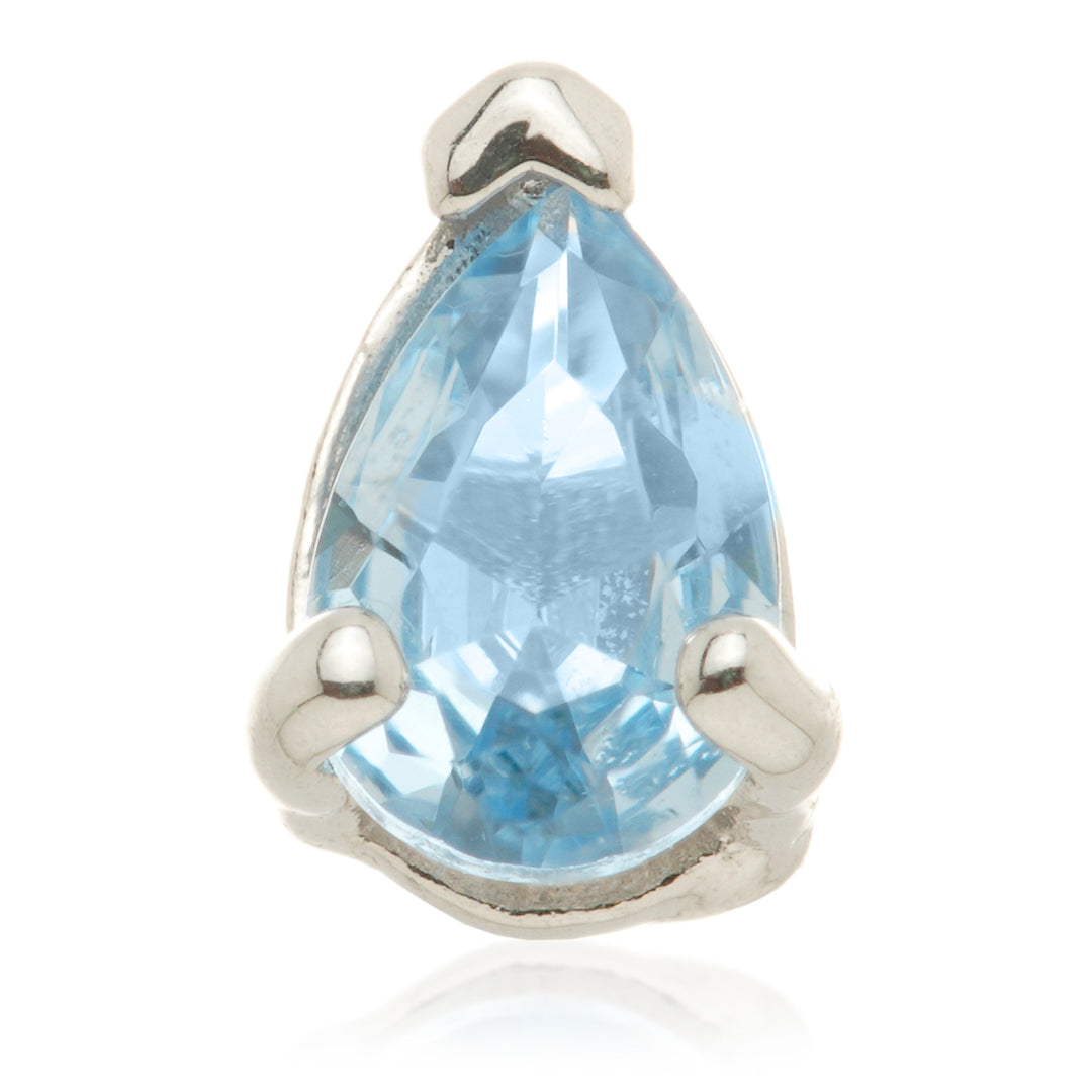 TL - 14ct Internal Gold Teardrop Gem Attachment