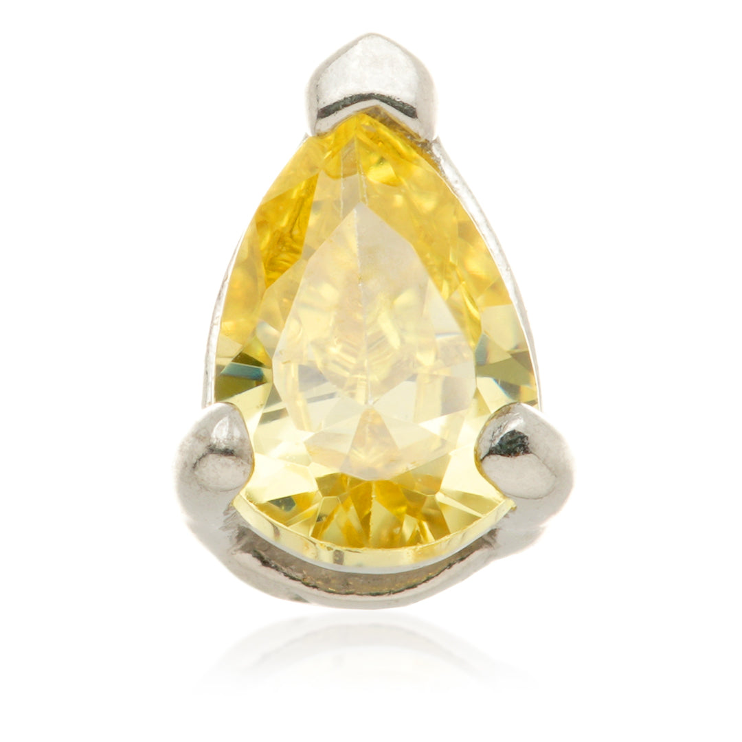 TL - 14ct Internal Gold Teardrop Gem Attachment
