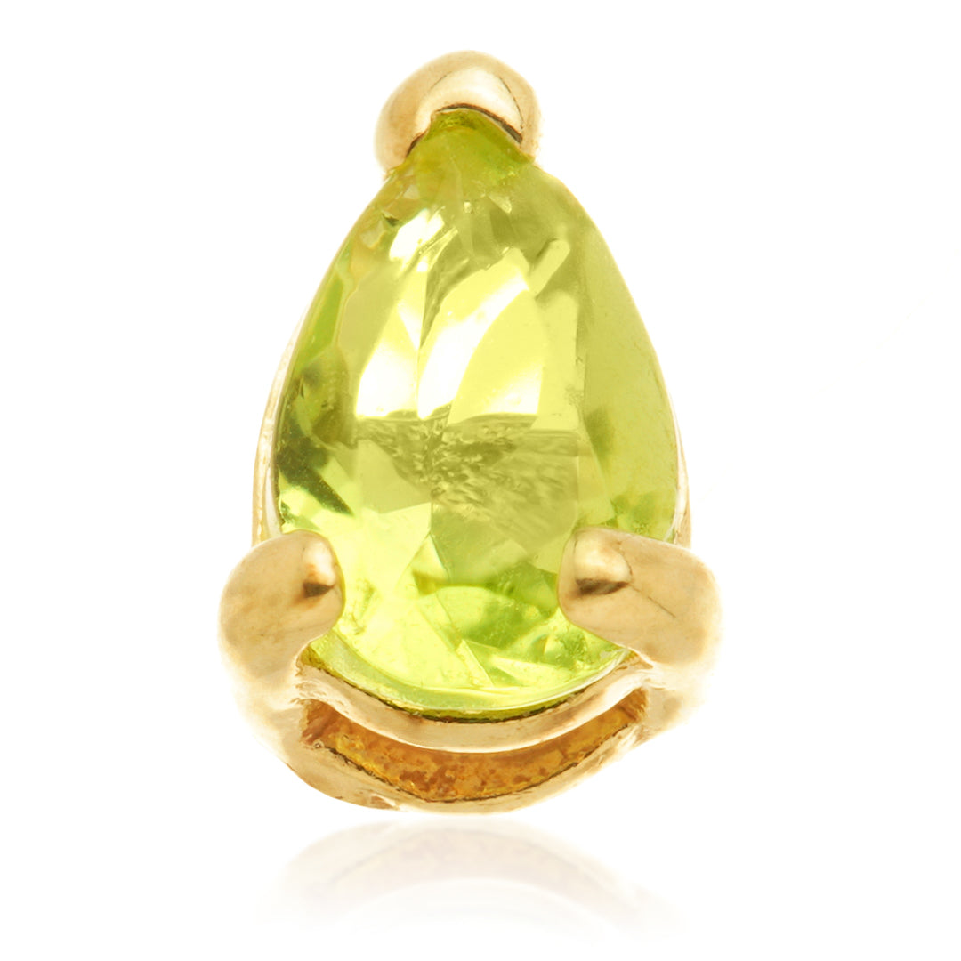 TL - 14ct Internal Gold Teardrop Gem Attachment