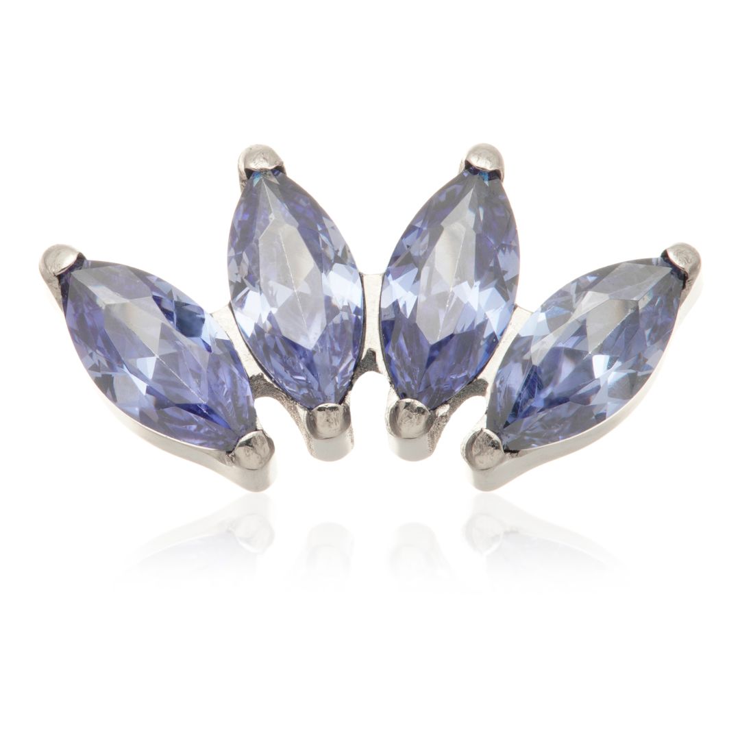 Ti Internal Marquise Gem Cluster Attachment - Crystal