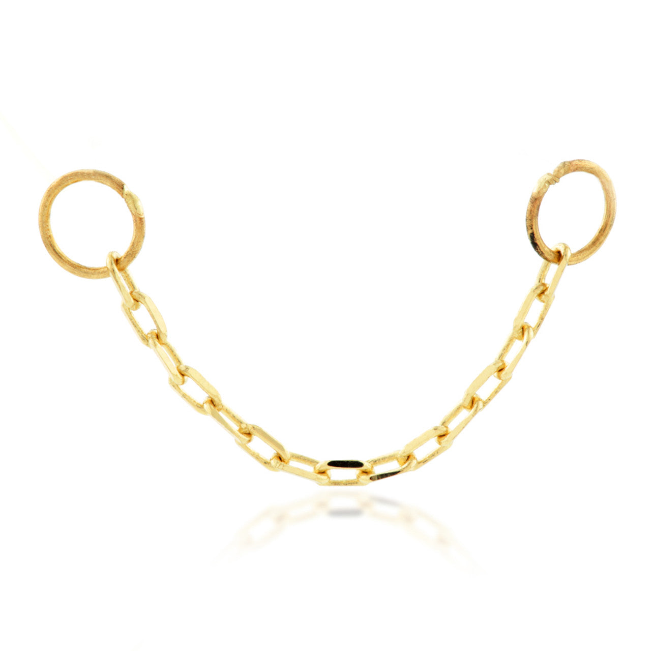 TL - 14ct Gold Hanging Double Chain Charm-14K-25-Y