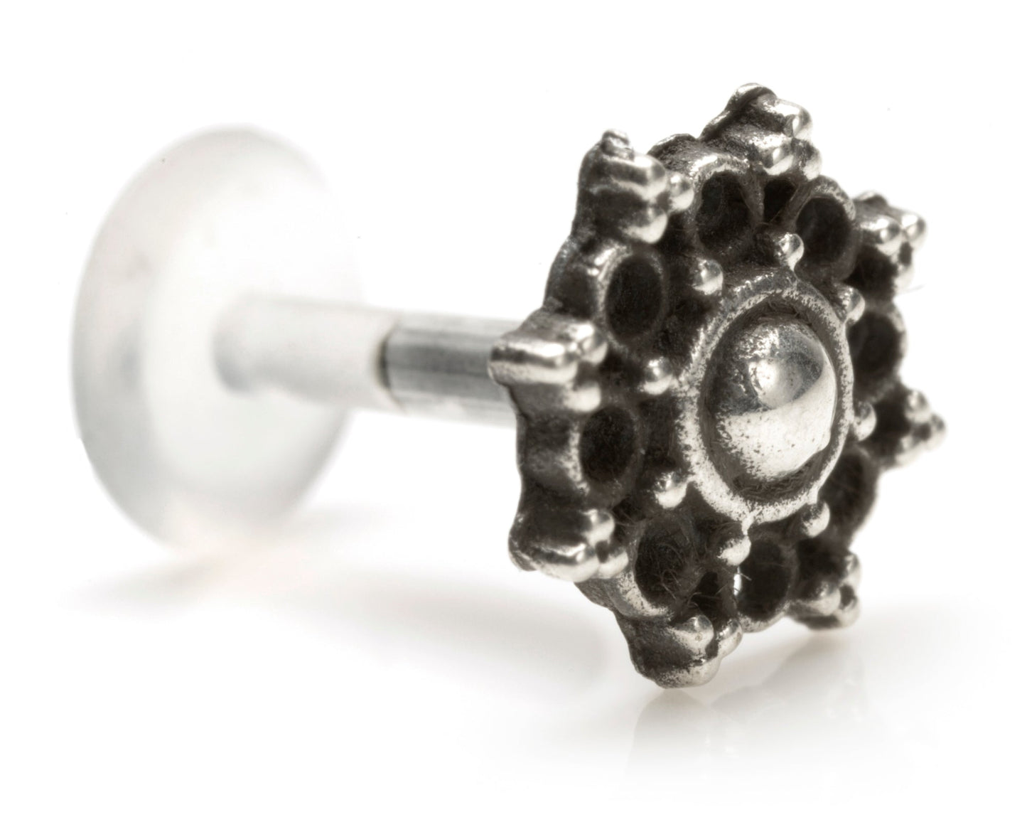 1x Silver & Plastic Labret - SVLAB6