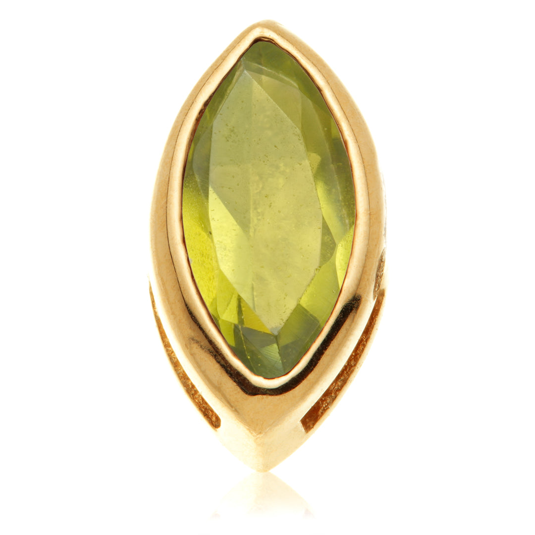 TL - 14ct Gold Internal Multi Tourmaline Marquise Attachment